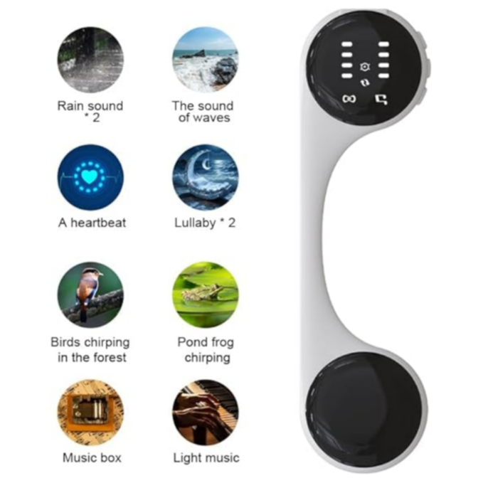 Pillow speaker Bone conduction stereo Bluetooth wireless music sleep headphones