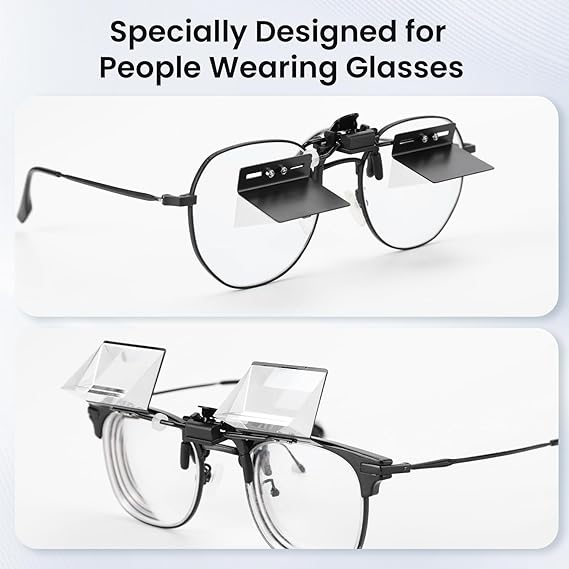 Lazy Glasses - 90° Horizontal Reading Glasses (Neck Relief Prism Glasses)