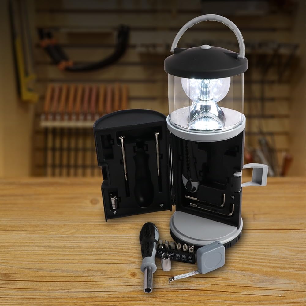 LED Camping Lantern Tool Set – Super Bright Portable Survival Light for Emergency, Hurricane, Outdoor & Home Use