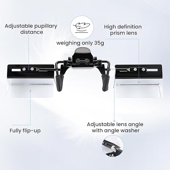 Lazy Glasses - 90° Horizontal Reading Glasses (Neck Relief Prism Glasses)