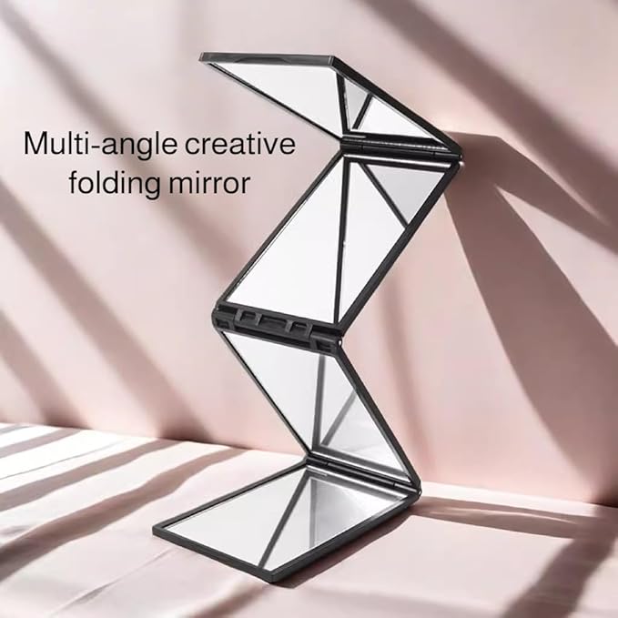 Multi-Angle Folding Mirror|Portable, Lightweight, and Perfect for Self-Haircuts & Makeup