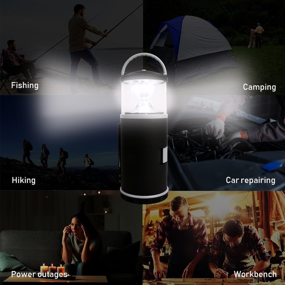 LED Camping Lantern Tool Set – Super Bright Portable Survival Light for Emergency, Hurricane, Outdoor & Home Use