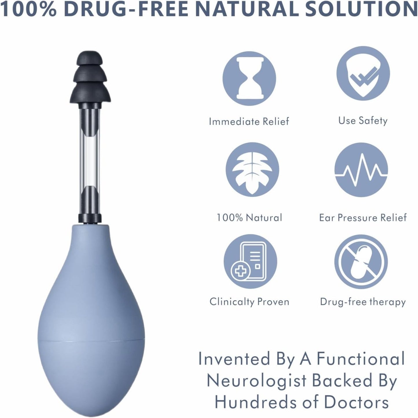 Ear Pressure Relief Device â Natural Solution for Migraine, Headache & Airplane Ear