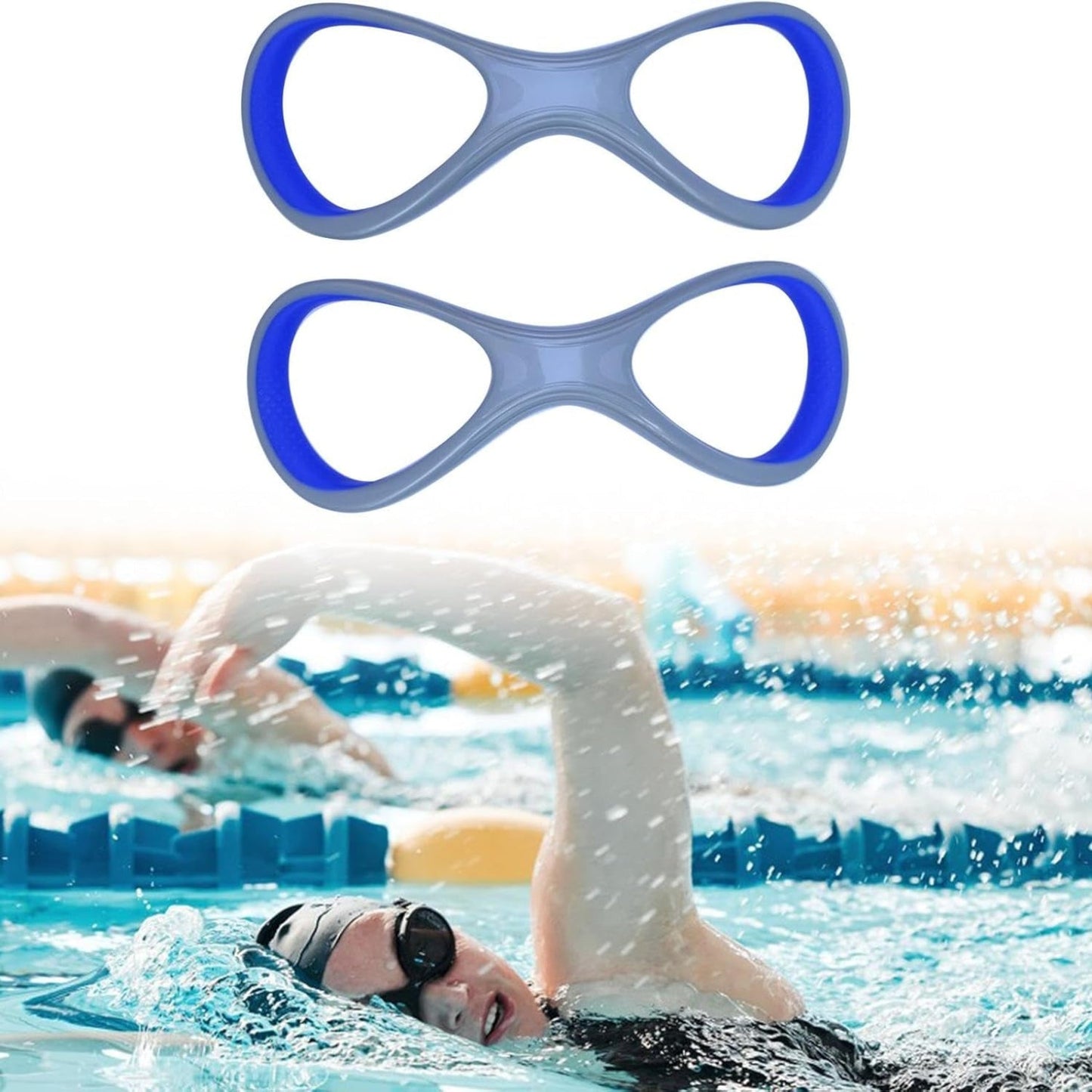 Forearm Fulcrum Fin – Swimming Technique Correction Aid with 8-Shaped Design