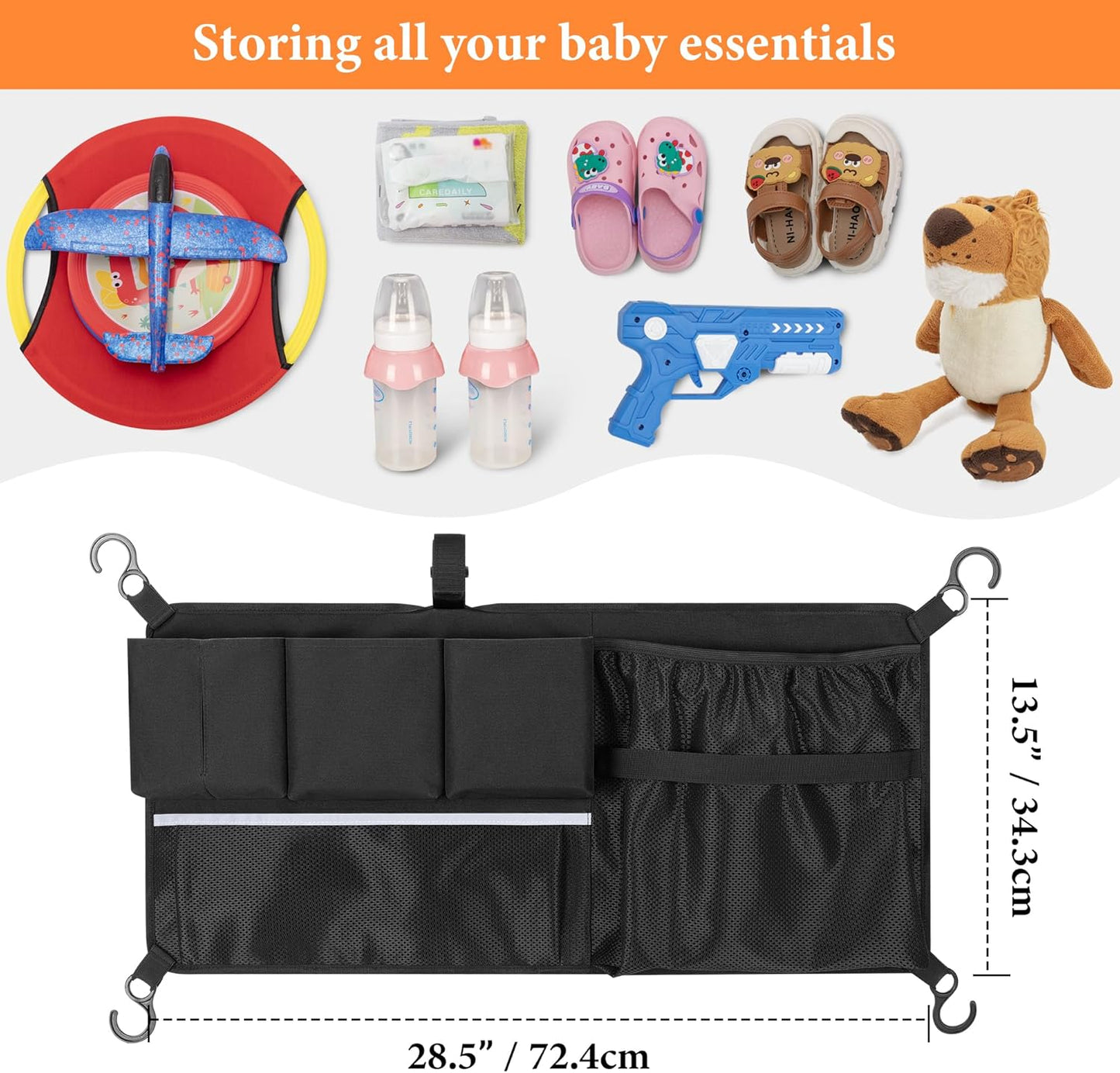 🚼 Stroller Wagon Organizer Net – Effortless Storage for On-the-Go Families