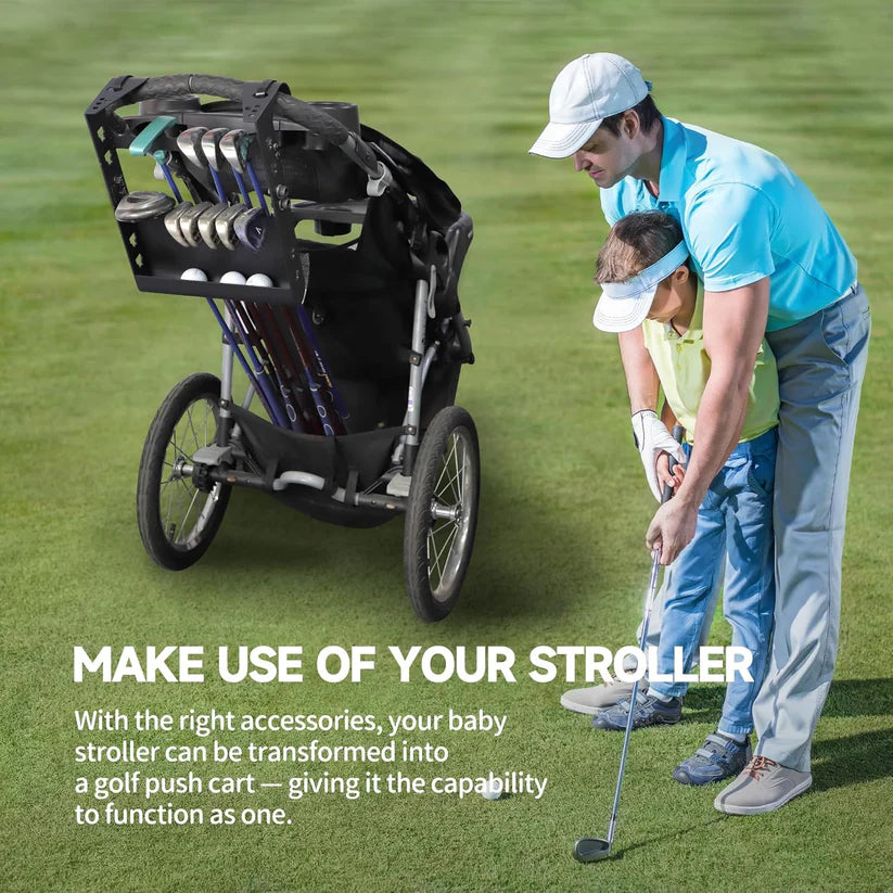 Club Carrier – Stroller Golf Club Holder for Family Golf Outings | Fits Most Strollers