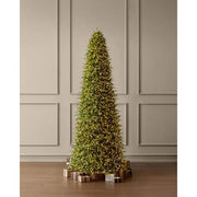 Grand Duchess Twinkling Balsam Fir Slim Flocked Christmas Tree 🎄✨