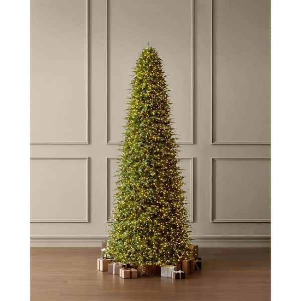 Grand Duchess Twinkling Balsam Fir Slim Flocked Christmas Tree 🎄✨