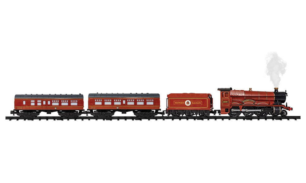 Hogwarts Express Battery-Powered Train Set – Bluetooth Remote Toy Train with Real Sounds, Lights & Steam Effects | For Kids Ages 4+