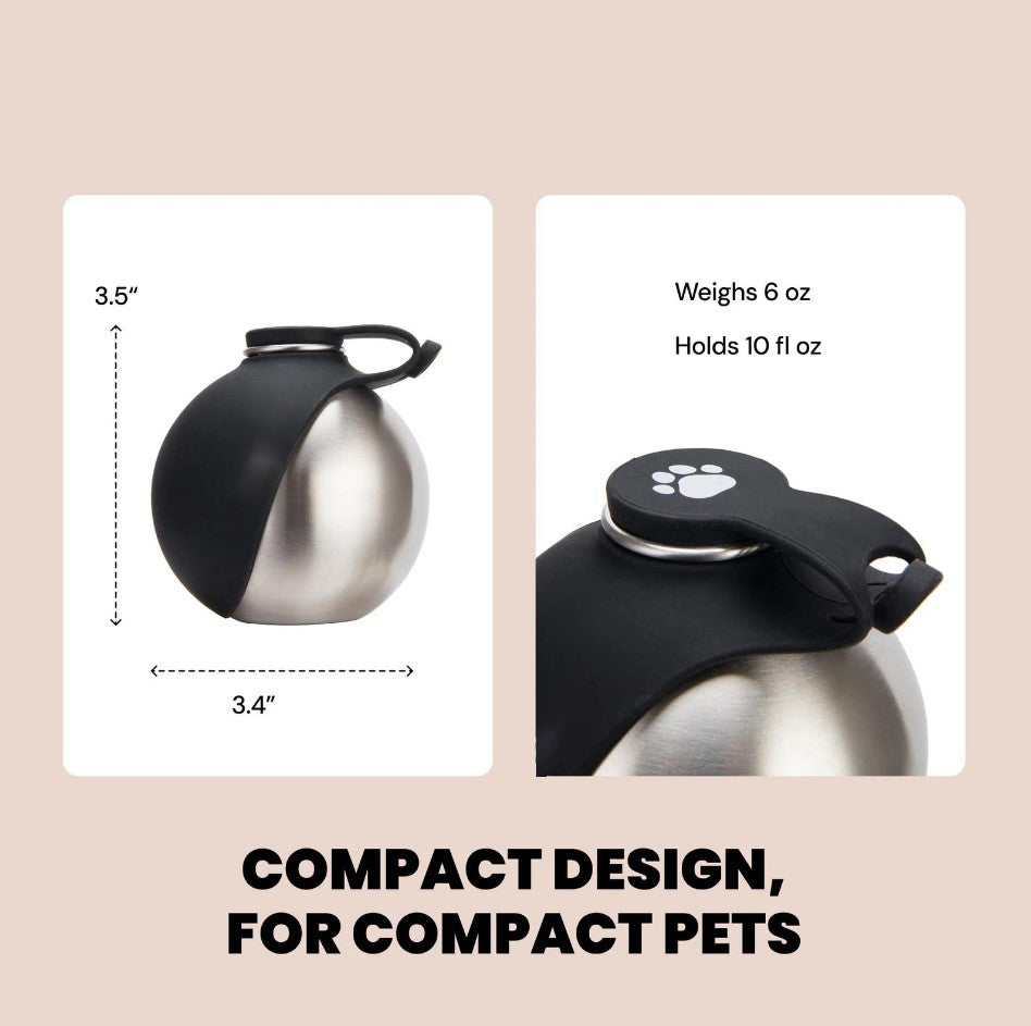 2-in-1 Portable dog water bottle and bowl (Suitable for small dogs)