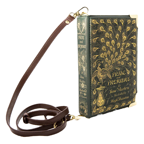 📚✨ "Wear Your Favorite Story – Vintage Book Cover Vegan Leather Crossbody Bag" ✨👜