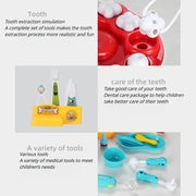 Kids Dentist Role Play Set – Educational Doctor Toys with 17 Pieces for Boys & Girls Ages 3+