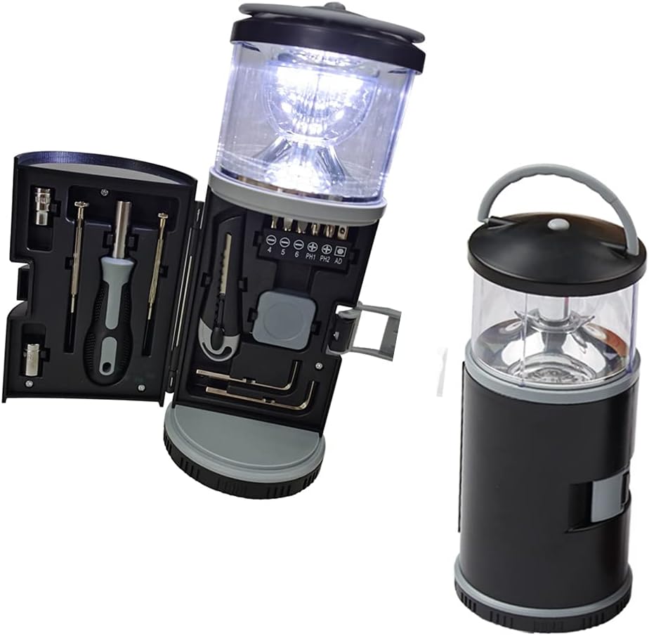 LED Camping Lantern Tool Set – Super Bright Portable Survival Light for Emergency, Hurricane, Outdoor & Home Use