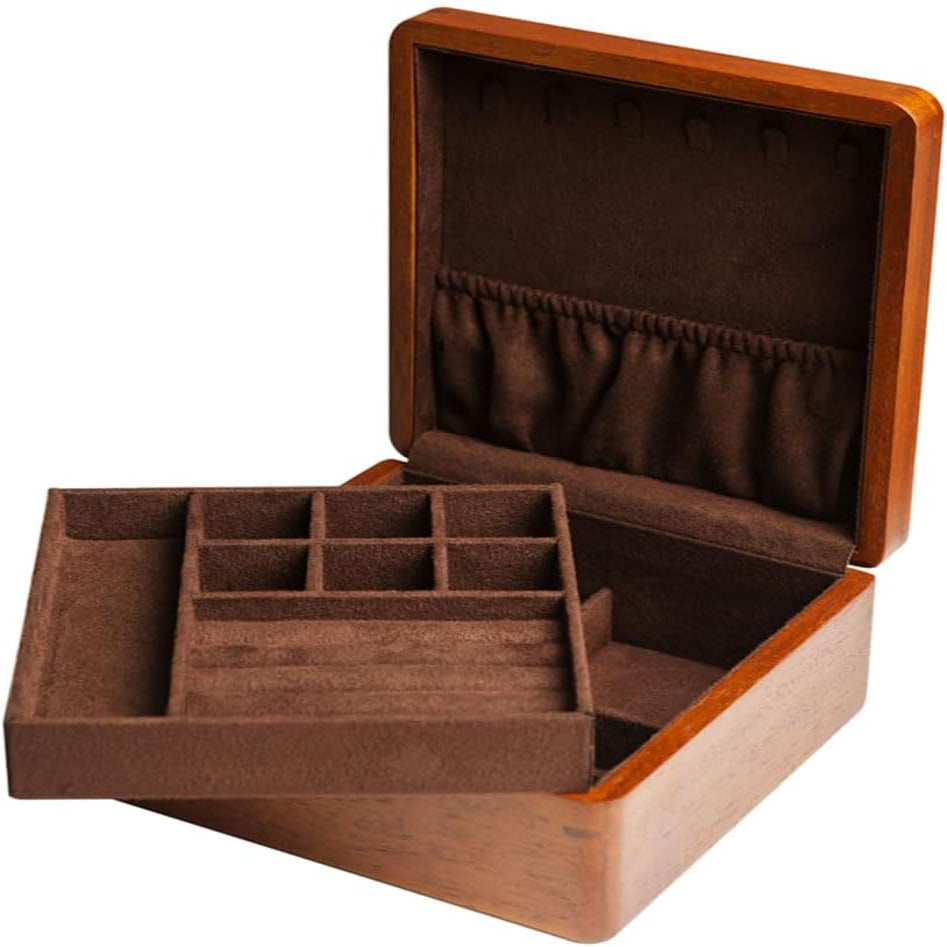 🌿 Solid Wood Jewelry Storage Box – Elegance Meets Tradition