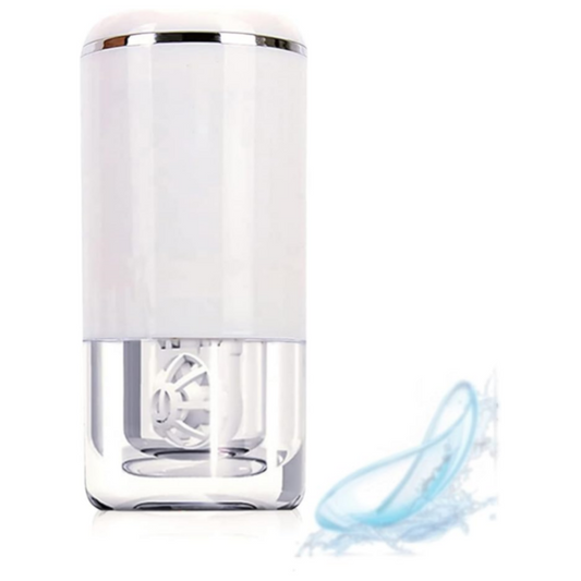 Ultrasonic contact lens cleaner