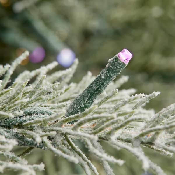 Grand Duchess Twinkling Balsam Fir Slim Flocked Christmas Tree 🎄✨