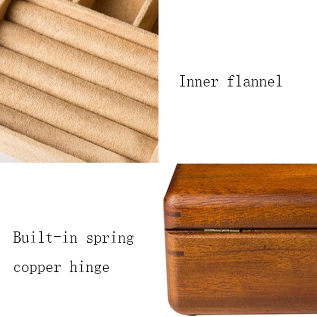 🌿 Solid Wood Jewelry Storage Box – Elegance Meets Tradition