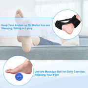 Plantar Fasciitis Night Splint with Adjustable Support & Massage Ball