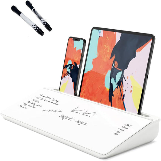 🖊️ Glass Desktop Whiteboard Organizer – Write, Store & Stay Focused