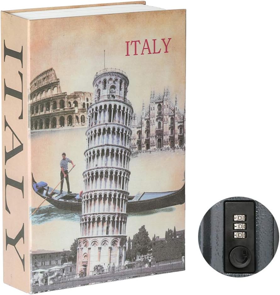 Dictionary Coin Bank with Combination Lock – Mini Book-Shaped Safe for Secure & Secret Storage