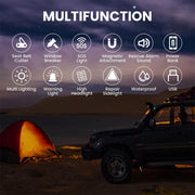 Ultimate 6-in-1 Car Safety Hammer – Tactical Flashlight, Window Breaker, Seatbelt Cutter & Emergency Survival Tool