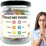 Hand Rolled 90-Day Bible Verses Jar – Daily Faith & Family Reflection Gift