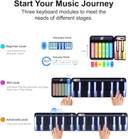 Expandable Smart Keyboard – Foldable LED Light Piano