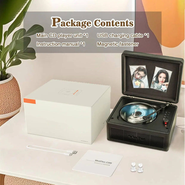 Portable CD Player - Multi-Function Retro Music Player 💿🔊✨