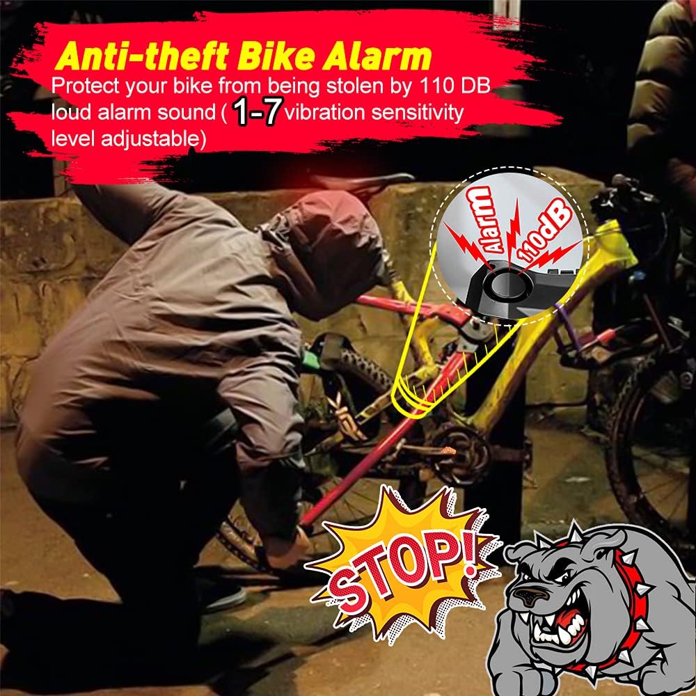 🚴 Smart 5-in-1 Bike Tail Light – Be Seen, Be Safe, Be Loud