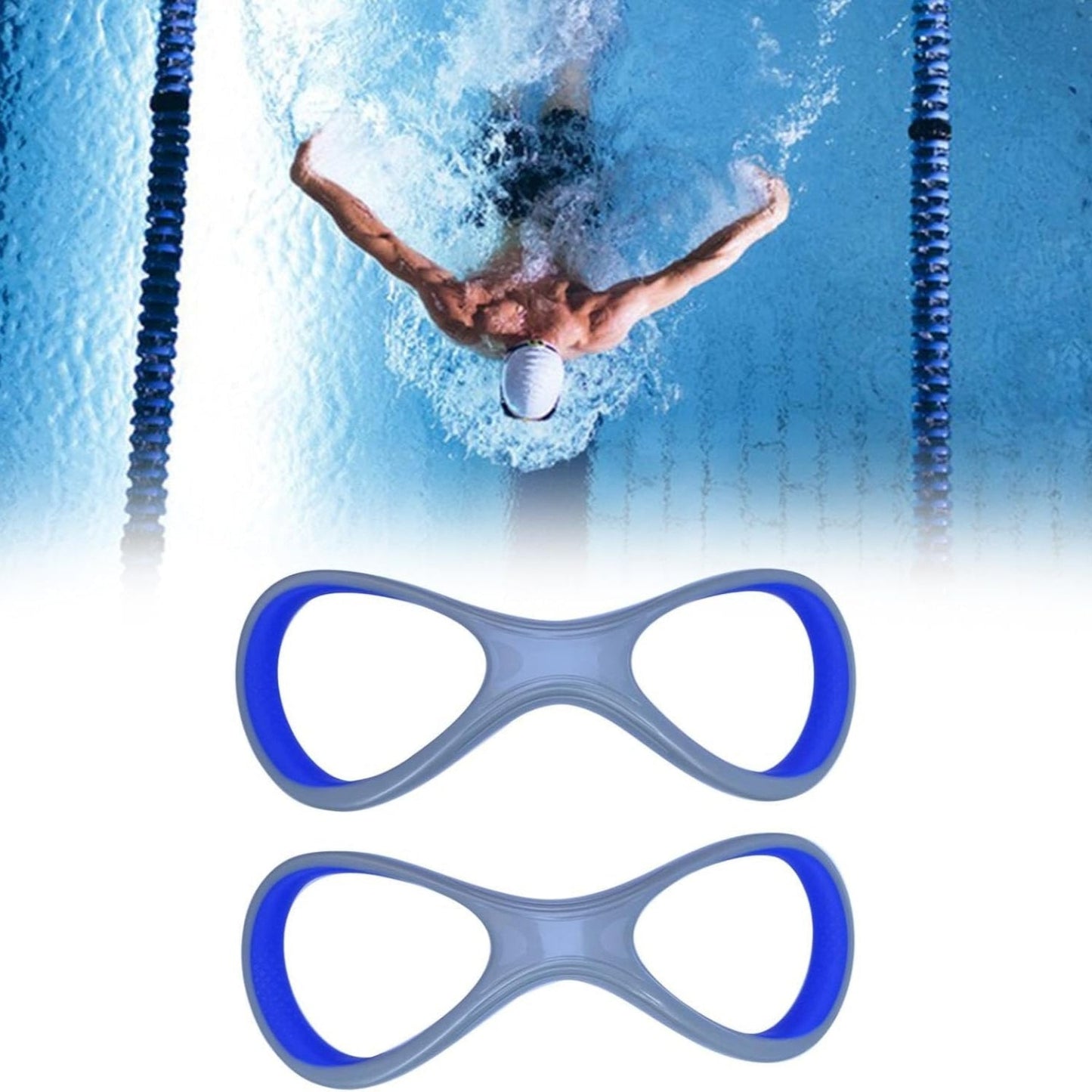 Forearm Fulcrum Fin – Swimming Technique Correction Aid with 8-Shaped Design