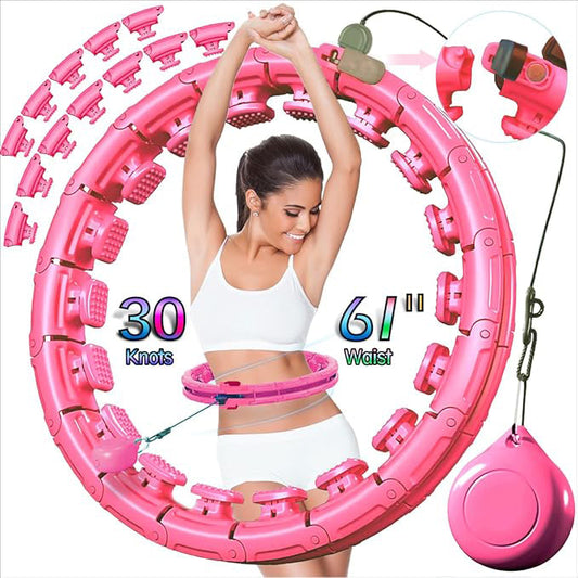 🔥 Magnetic Weighted Fitness Hoop – Fun, Effective, and Fits Every Body! 🔥
