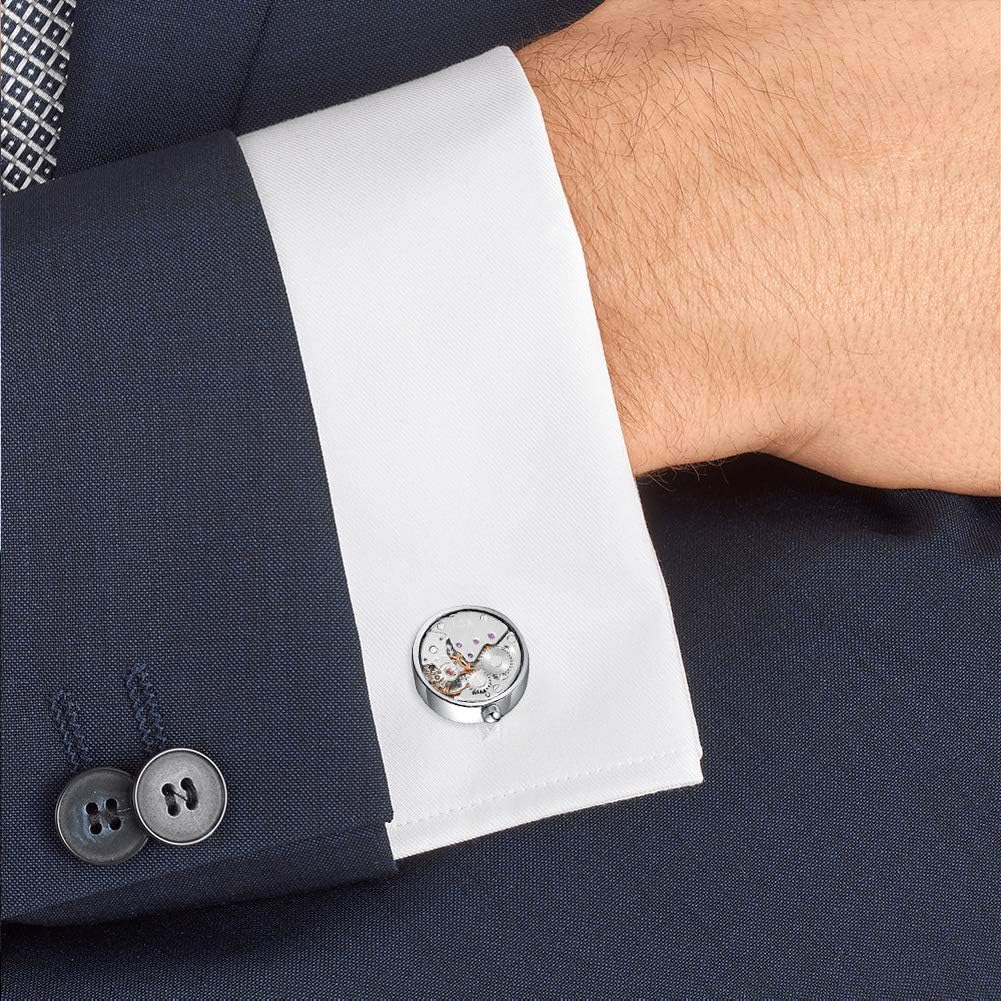 🕰️ Mechanical Cufflinks – Timeless Elegance with a Modern Edge
