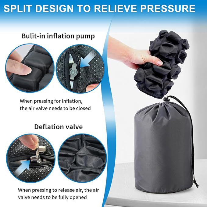 💺 Inflatable Seat Cushion – Pressure Relief, Waterproof &amp; Travel-Ready Support