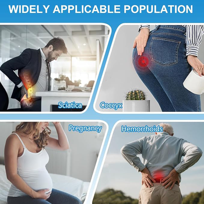 💺 Inflatable Seat Cushion – Pressure Relief, Waterproof &amp; Travel-Ready Support