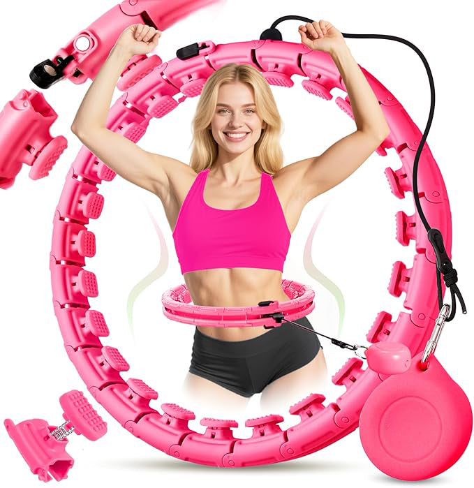 🔥 Magnetic Weighted Fitness Hoop – Fun, Effective, and Fits Every Body! 🔥