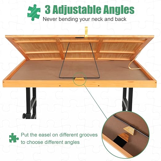 2000-Piece 2-in-1 Tilt & Rotate Puzzle Board – Ultimate Puzzle Station with 4 Drawers 🧩✨