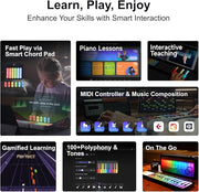 Expandable Smart Keyboard – Foldable LED Light Piano