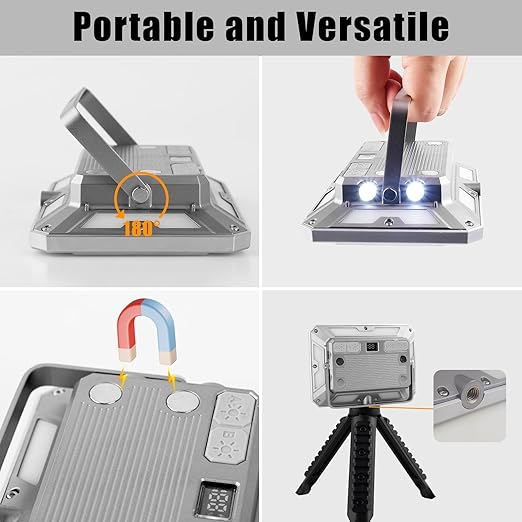 🔦 50W LED Work Light – Ultra-Bright, Waterproof &amp; Portable Lighting for Any Jobsite