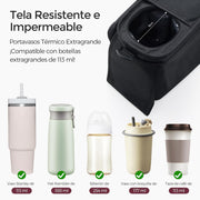 Universal Stroller Organizer – Cup Holder & Phone Bag, Fits Most Strollers