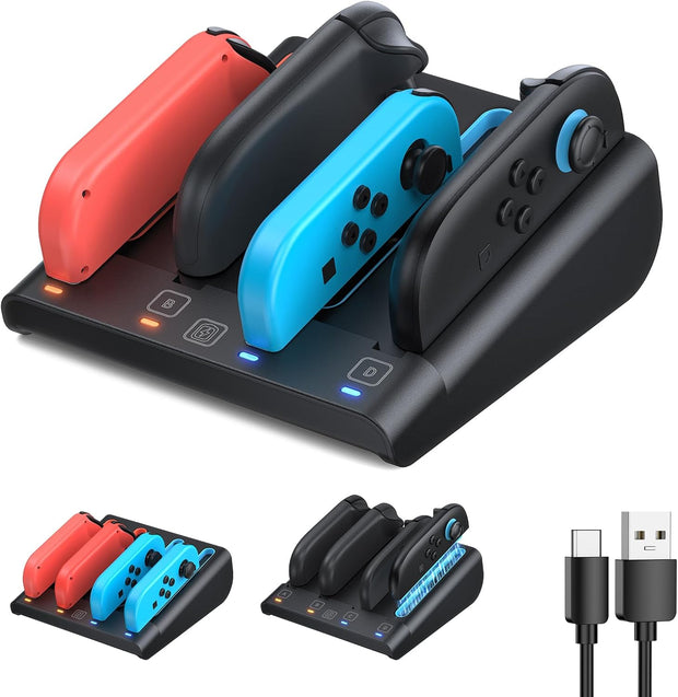 8-in-1 Charging Dock – Compatible with Switch 2, Switch, and Switch OLED