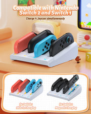 8-in-1 Charging Dock – Compatible with Switch 2, Switch, and Switch OLED