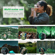 12x50 HD Monocular Telescope for Adults | with Smartphone Adapter, Tripod & Hand Strap