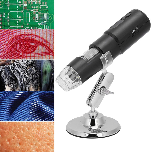 Digital Microscope - 50x-1000x Magnification with 8 LED Lights 🔬📱💡
