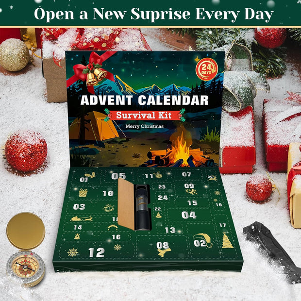 Survival Kit Christmas Advent Calendar 2025 for Adults 🎄🎁🔦