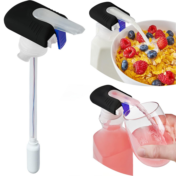 Automatic Drink Dispenser – Hands-Free Refrigerator Beverage Pump for Milk, Juice & More