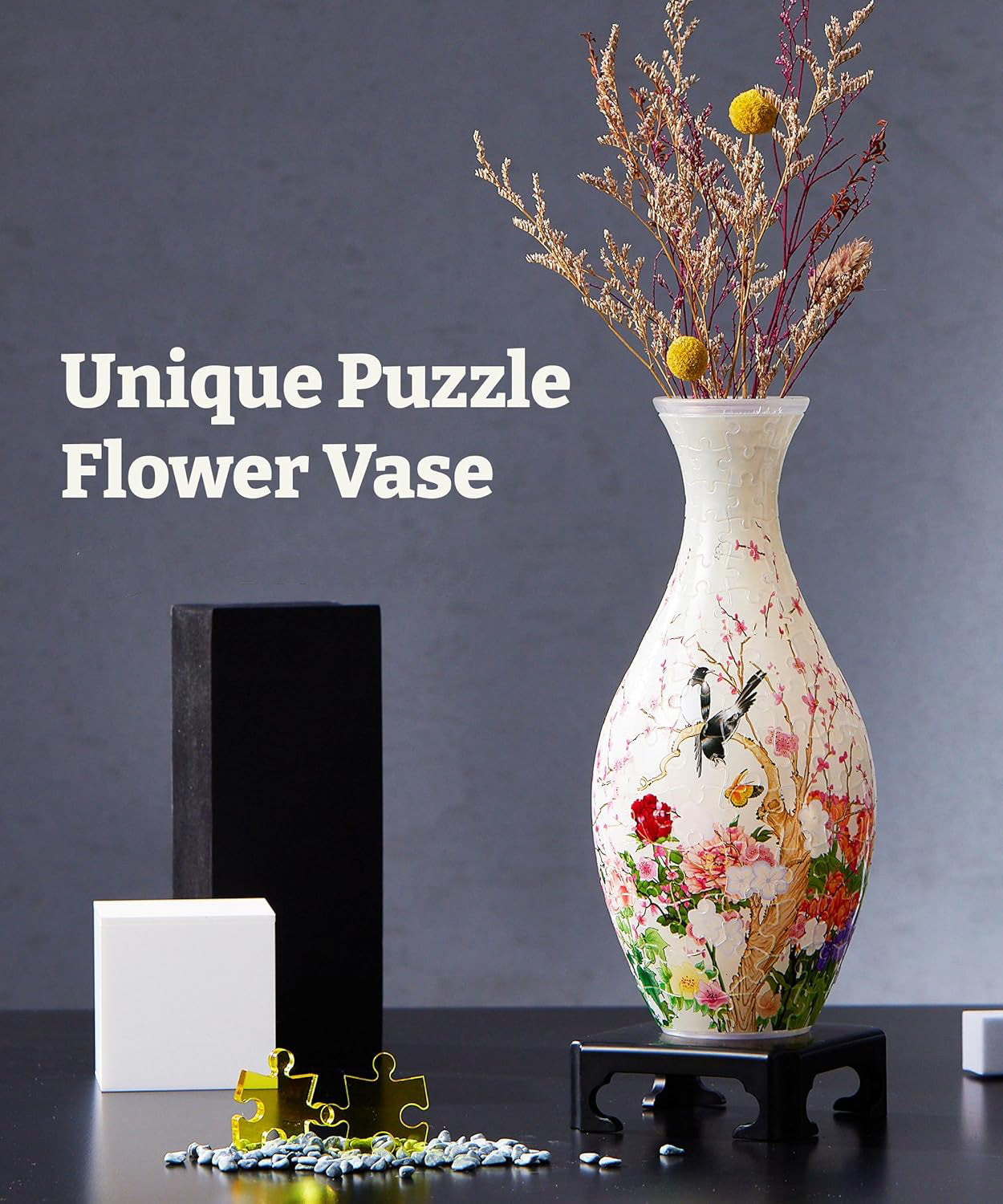🧩 3D Puzzle Flower Vase – Buildable Art That Blooms with Style