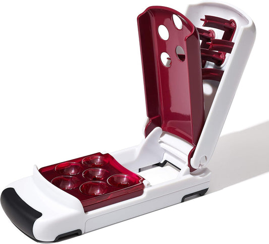 Quick Release Multi Cherry Pitter – Pits Up to 6 Cherries at Once, BPA-Free, Dishwasher Safe