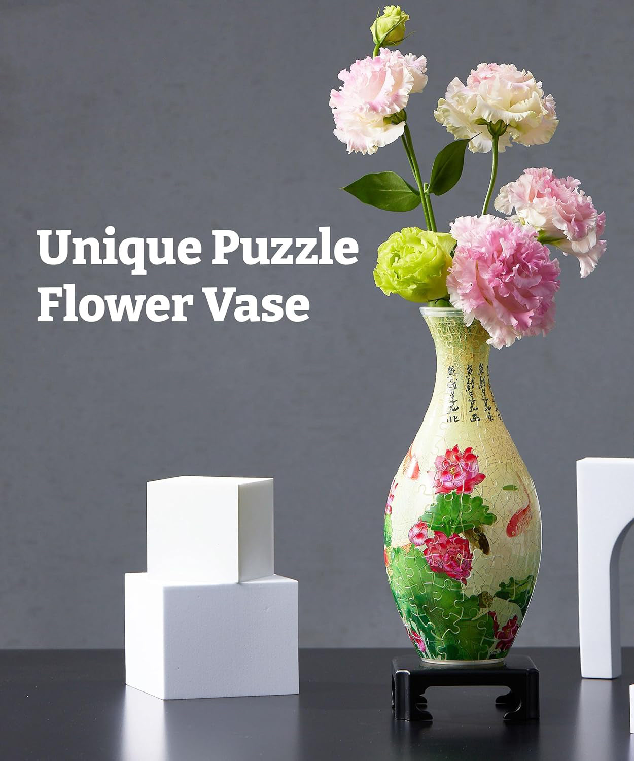 🧩 3D Puzzle Flower Vase – Buildable Art That Blooms with Style