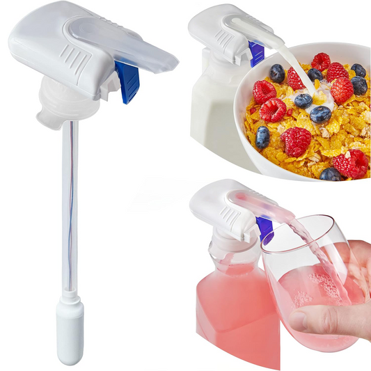Automatic Drink Dispenser – Hands-Free Refrigerator Beverage Pump for Milk, Juice & More