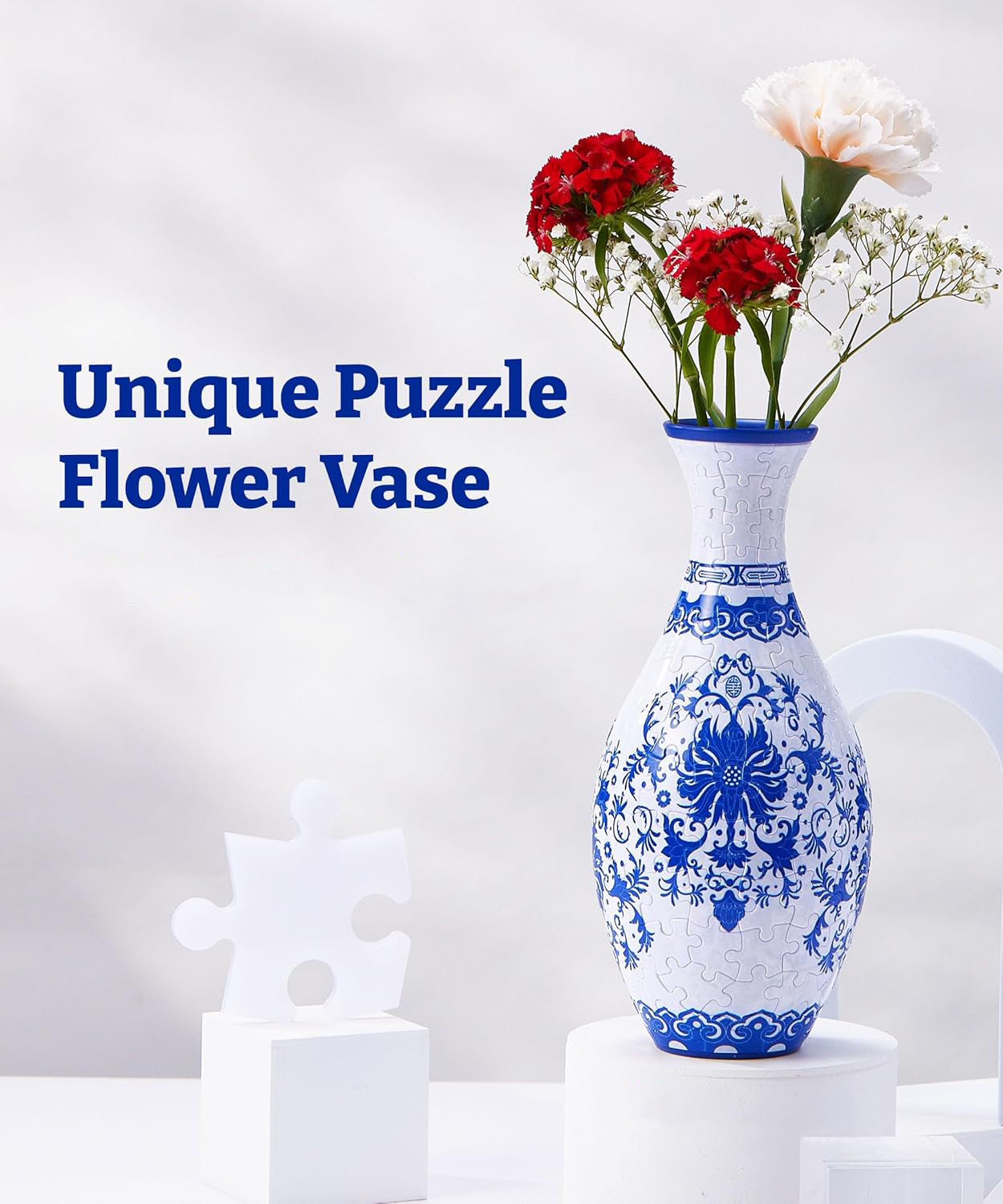 🧩 3D Puzzle Flower Vase – Buildable Art That Blooms with Style